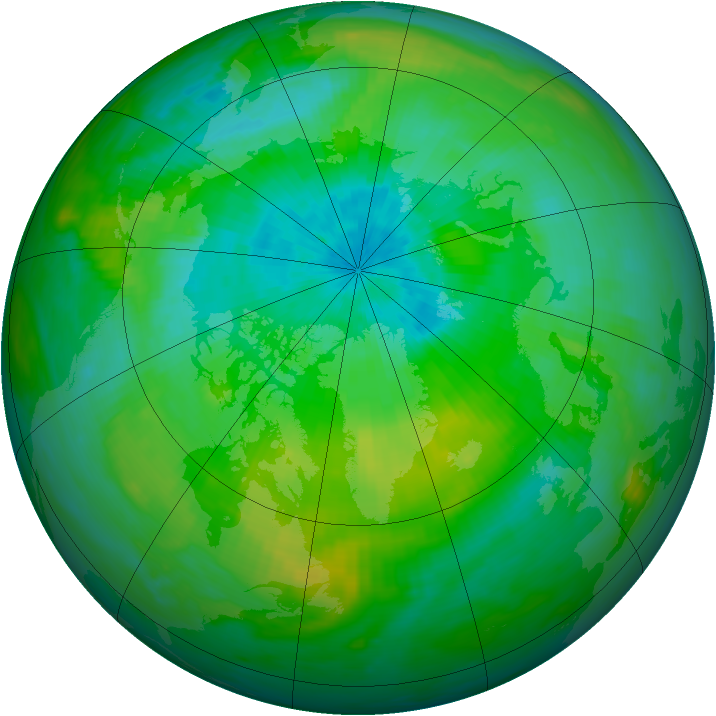 Arctic ozone map for 01 September 1982